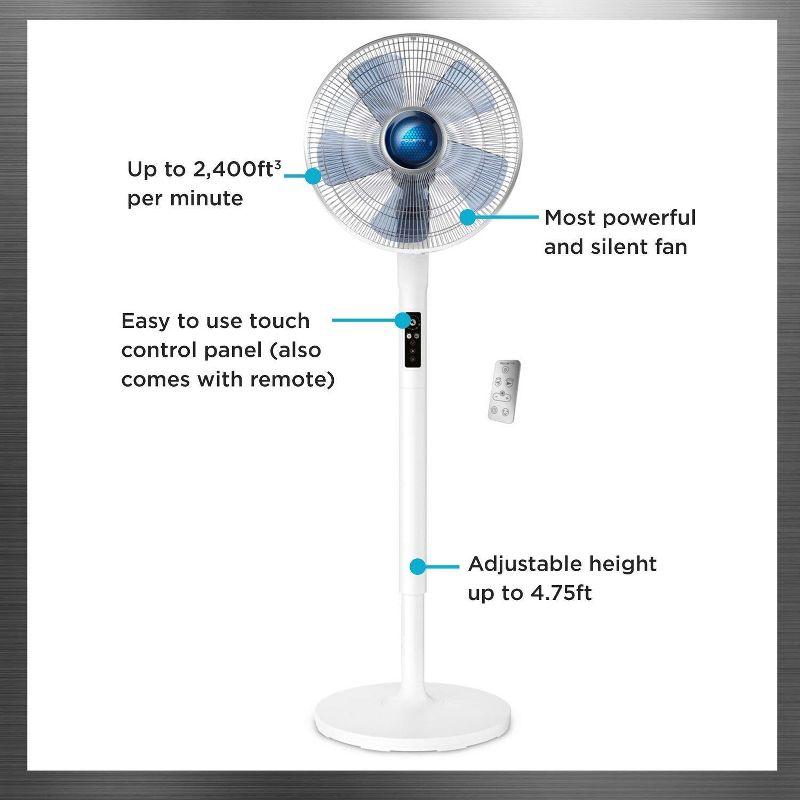 Rowenta Turbo Silence Extreme+ Stand Fan, White