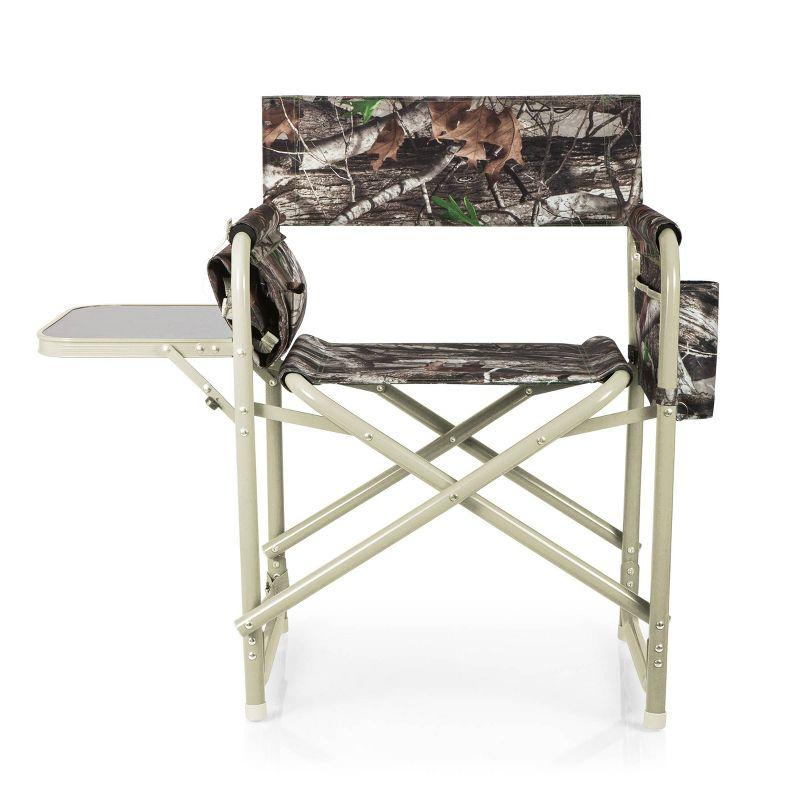 Aluminum Frame Outdoor Director's Chair with Side Table and Storage