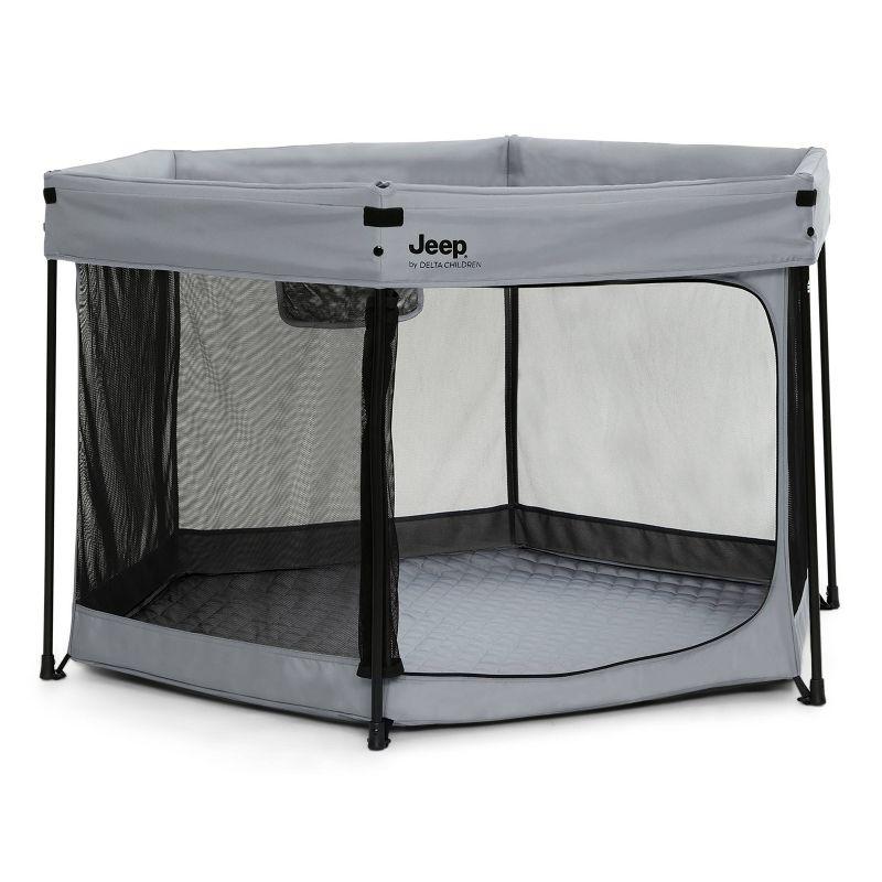 Jeep Hexagon Pop Up Playard with Removable Canopy