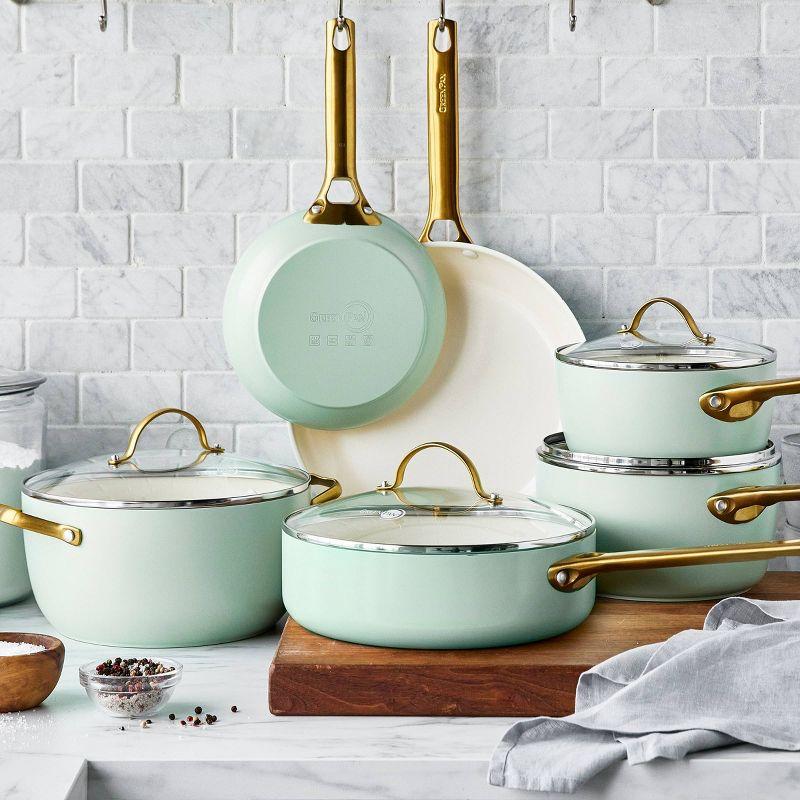 GreenPan Reserve Hard Anodized Healthy Ceramic Nonstick 10 Piece Cookware Set