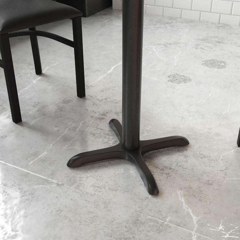 Flash Furniture Beverly Restaurant Table X-Base with 3" Dia. Table Height Column