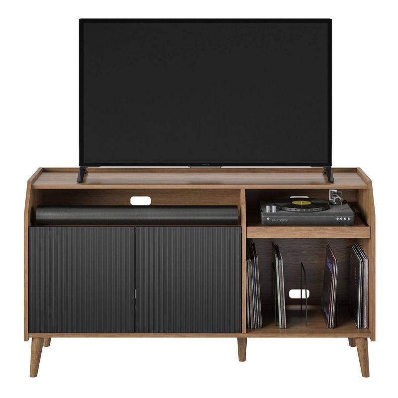 Magnolia 66" Black Walnut TV Console with Cabinet