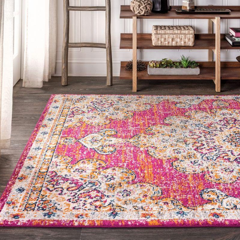 Bohemian FLAIR Boho Vintage Medallion Area Rug - JONATHAN Y