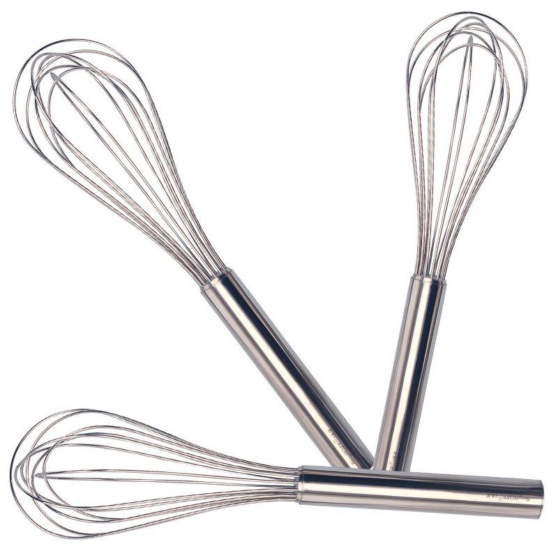 BergHOFF 3-Piece Stainless Steel Balloon Whisk Set