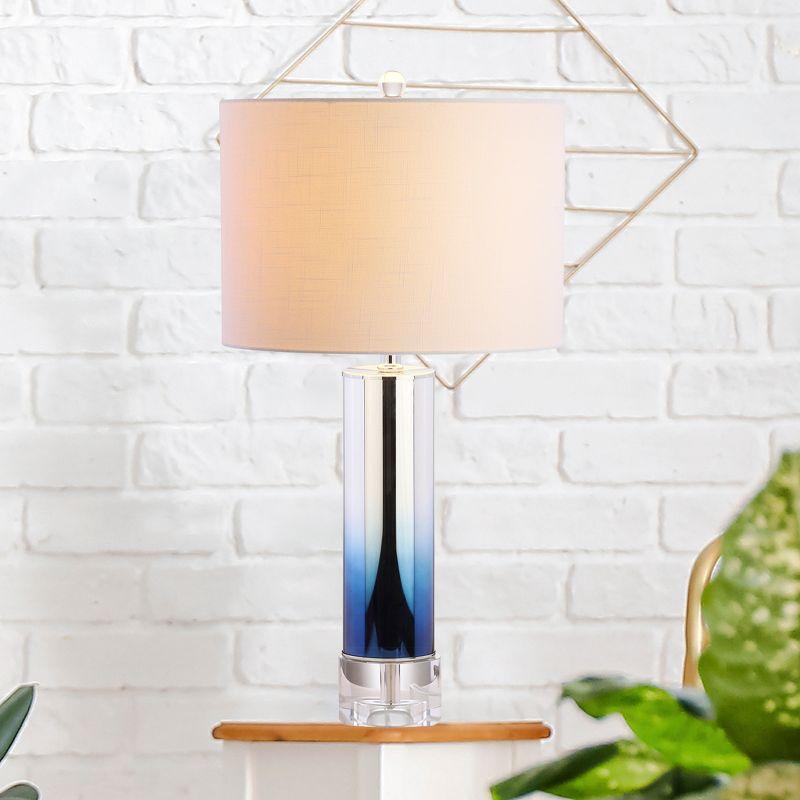 JONATHAN Y Edward Glass/Crystal LED Table Lamp