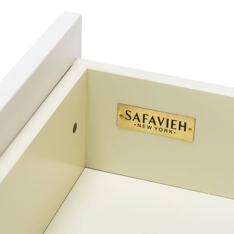 Genevieve Media Stand - Cream/White Washed - Safavieh