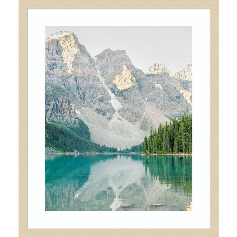 Amanti Art Mountain Reflection III by Justine Milton Wood Framed Wall Art Print