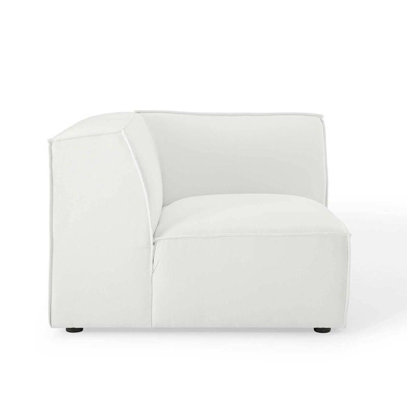 Modway Restore Sectional Sofa Corner Chair White: Upholstered Polyester, Wood Frame, Modern Style