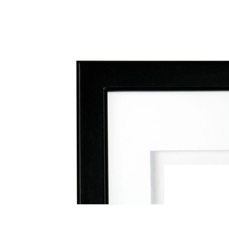 Classic 8x10 Black Wood Floating Frame with Glass