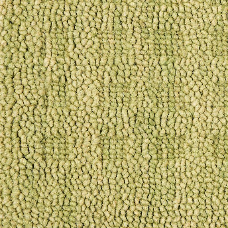 Lush Green Handmade Wool Runner Rug 27" x 9"