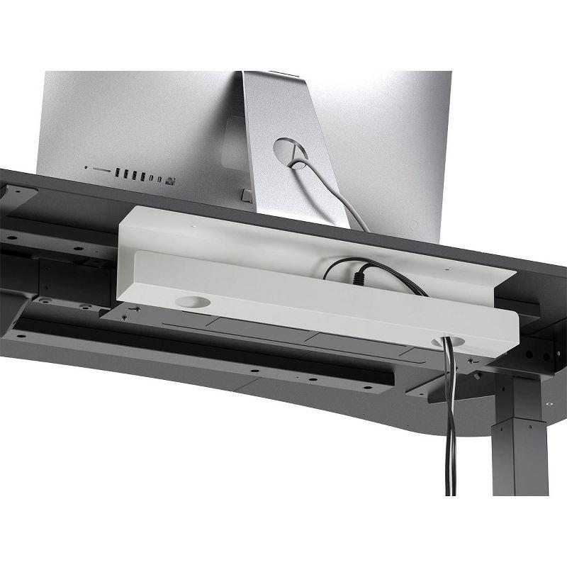 Monoprice Under Desk Cable Tray - Steel With Power Supply and Wire Management - Workstream Collection