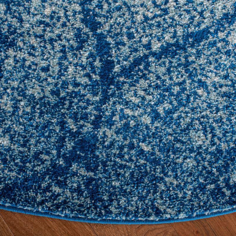 Madison MAD604 Power Loomed Indoor Area Rug - Navy/Blue - 6'7" Round - Safavieh
