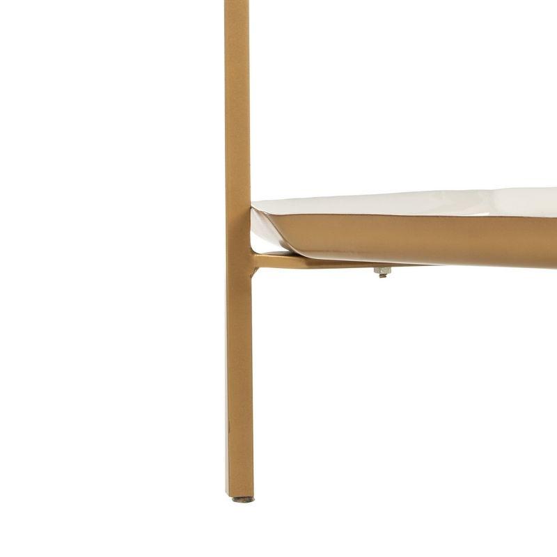 Sylvie 5-Tier Etagere - White/Brass - Safavieh