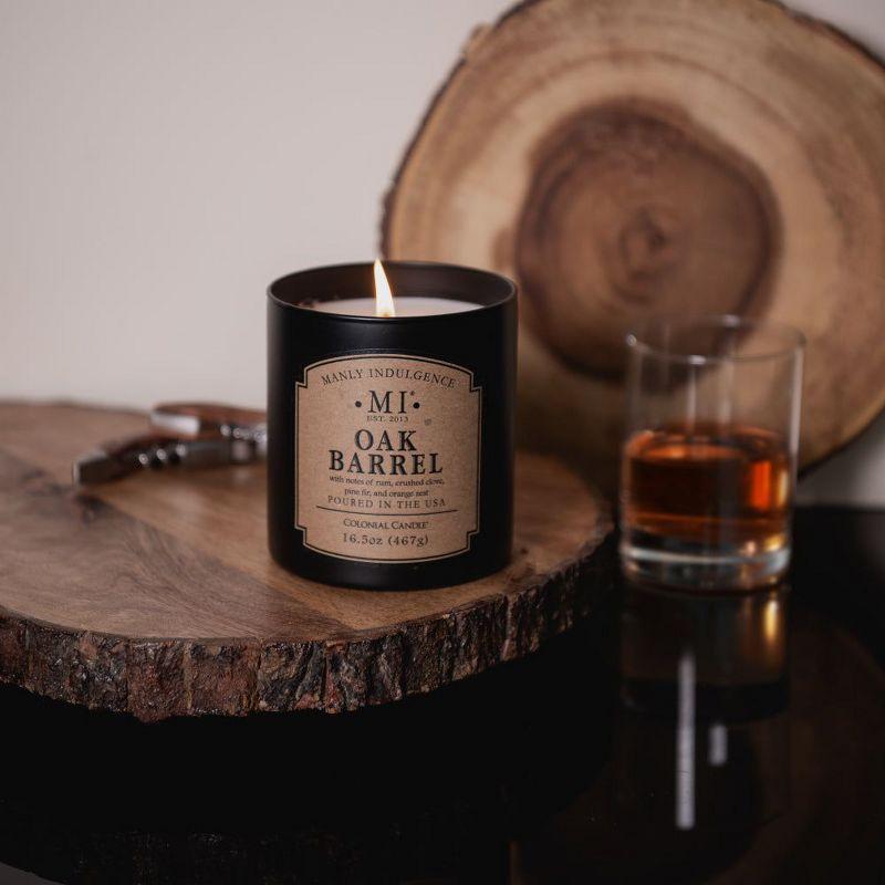 16.5oz Jar Candle Classic Collection Oak Barrel - Manly Indulgence