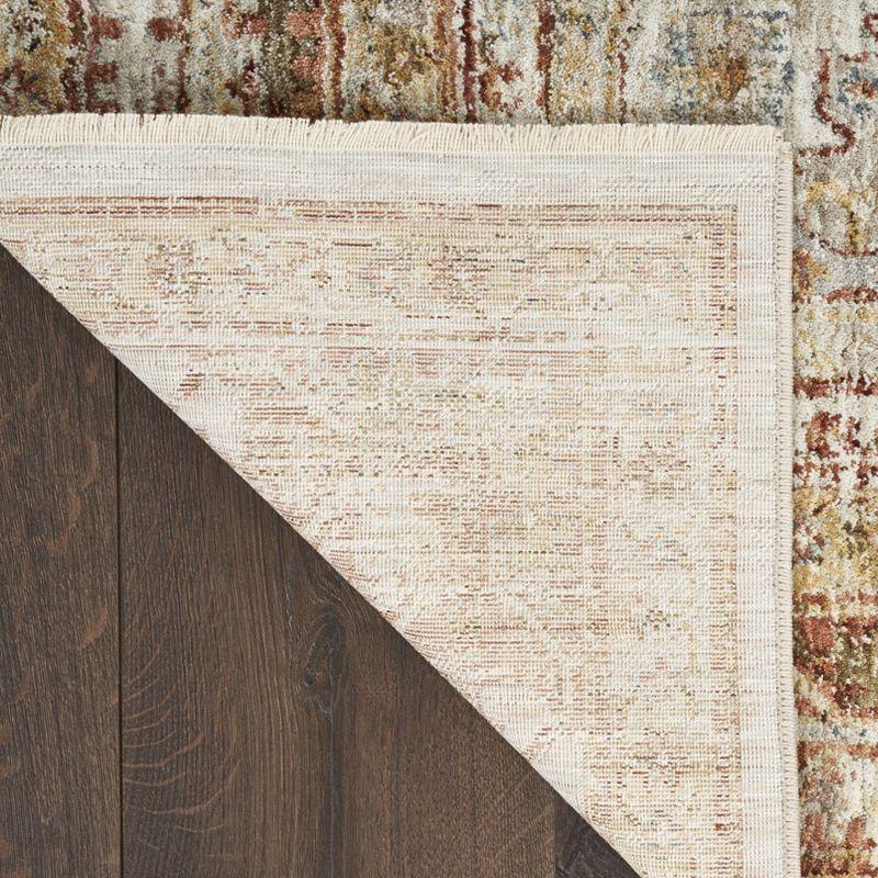 Petra Beige and Ivory Synthetic Persian Area Rug