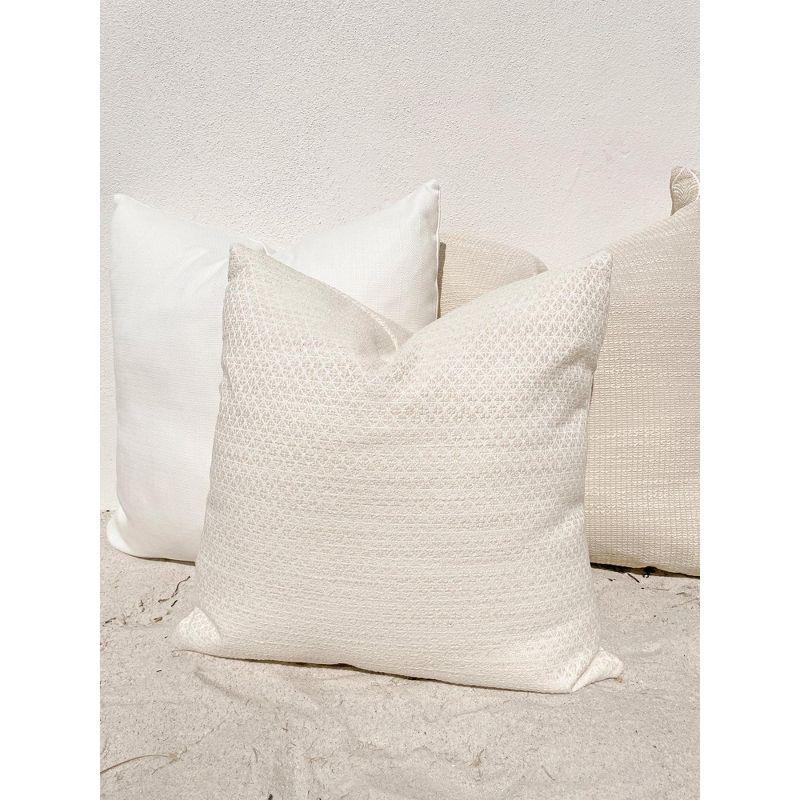 Coastal Breeze Beige Indoor Outdoor Pillow