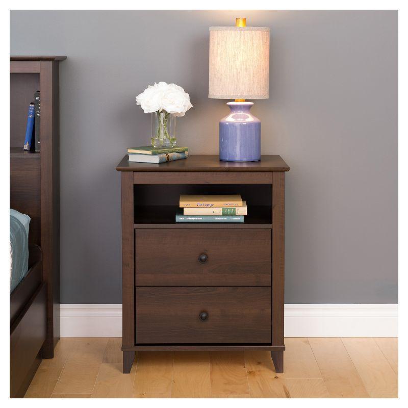 Yaletown 2 - Drawer Tall Nightstand - Prepac