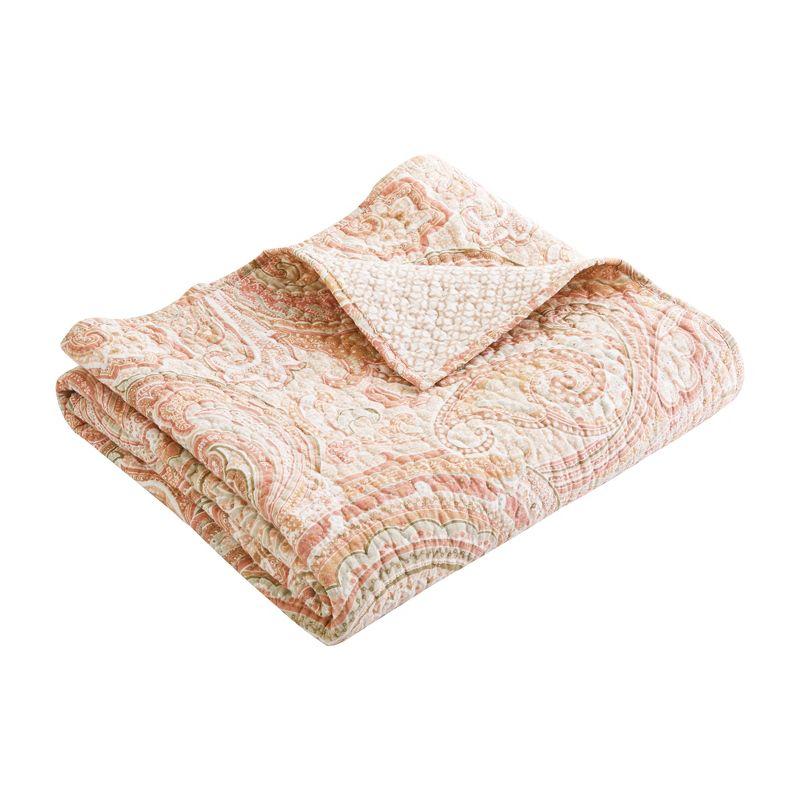 Spruce Blush Quilted Throw - Levtex Home