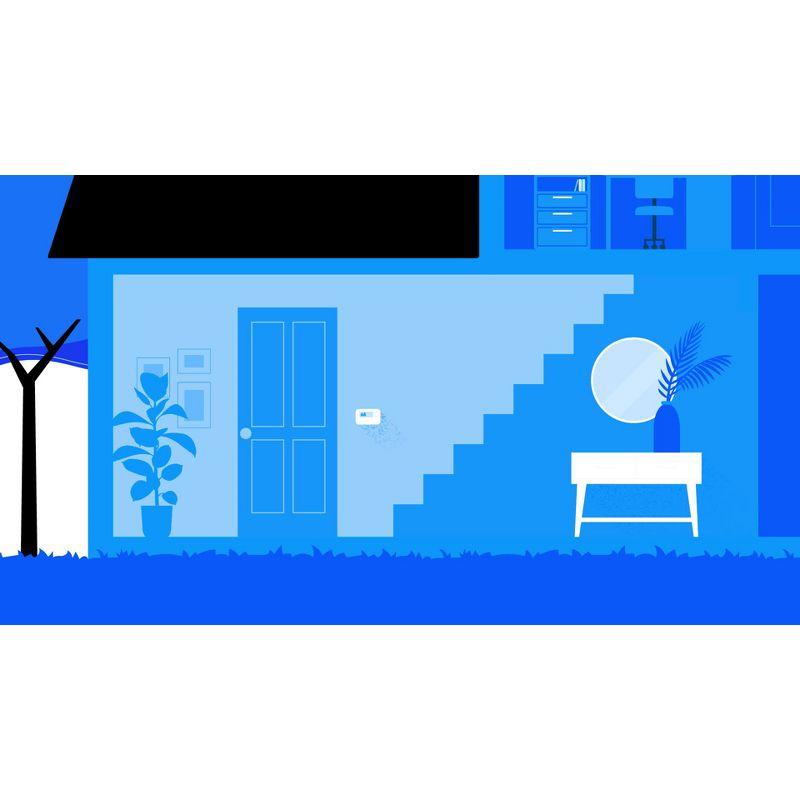 GE CYNC Smart Room Temperature Sensor: White Plastic Thermostat with CR2025 Battery, No Certifications