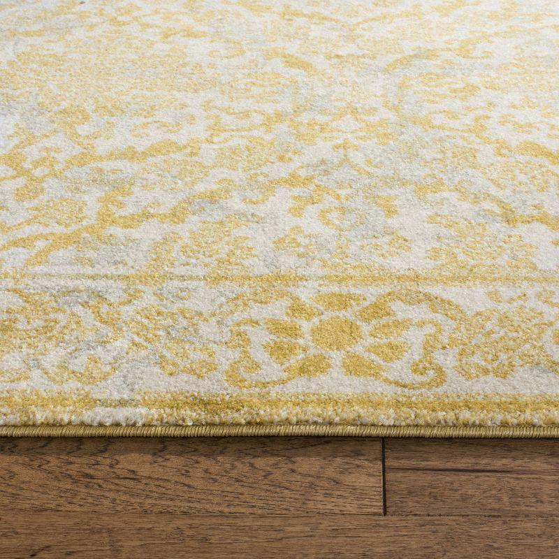 Ivory Gold 8' x 10' Reversible Hand-Knotted Area Rug