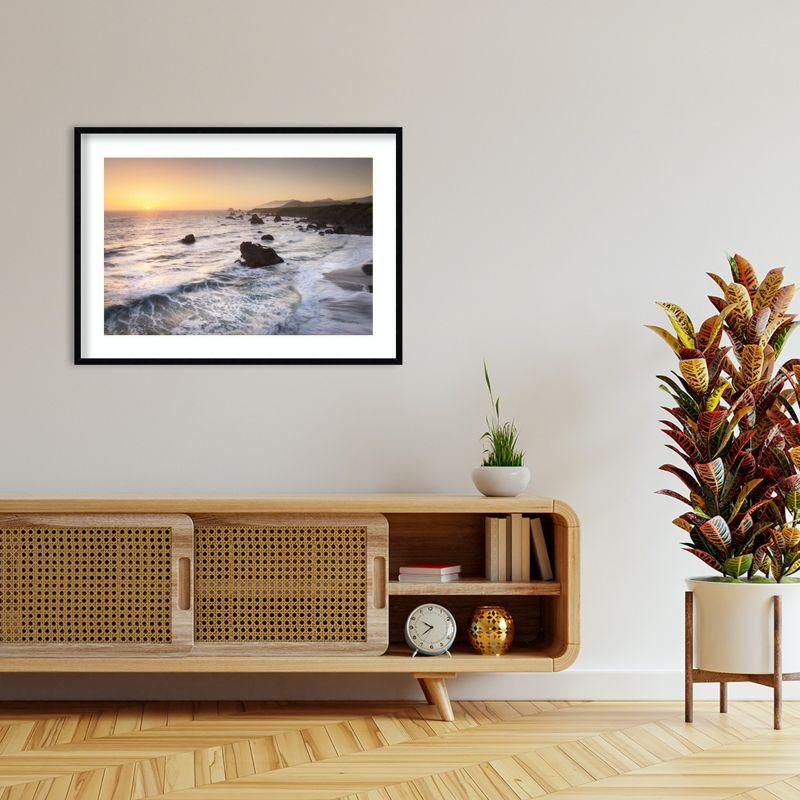 Amanti Art Sonoma Coast Sunset by Alan Majchrowicz Wood Framed Wall Art Print