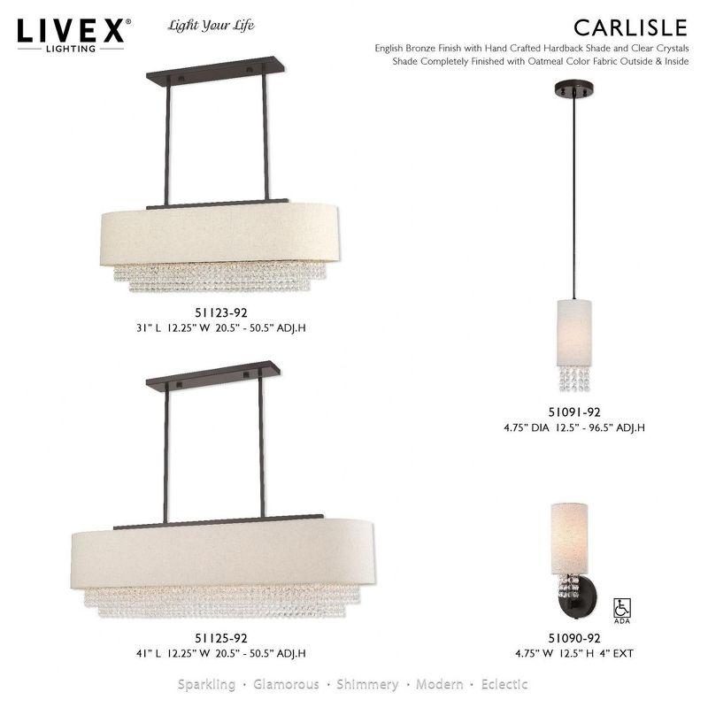 Livex Lighting Carlisle 3 - Light Chandelier in  English Bronze