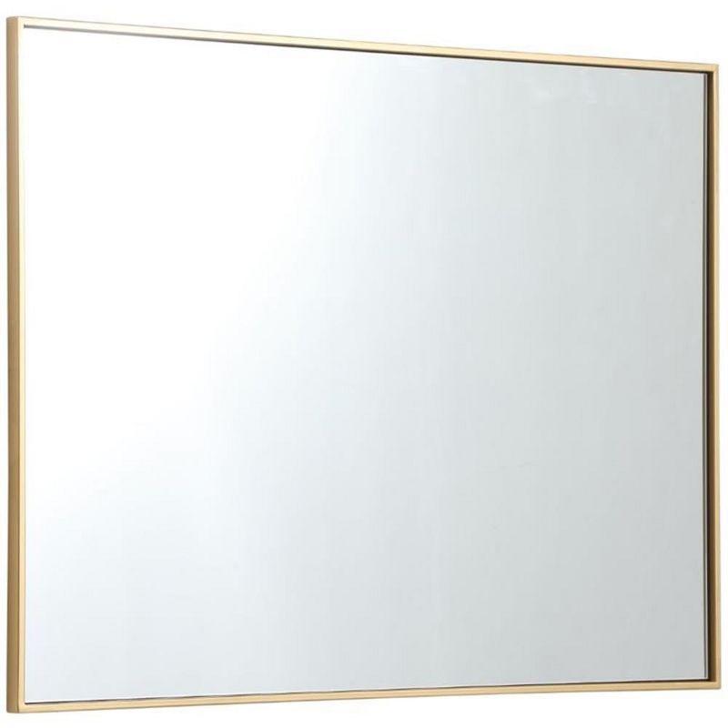 Elegant Lighting Metal frame rectangle mirror 30 inch in Brass
