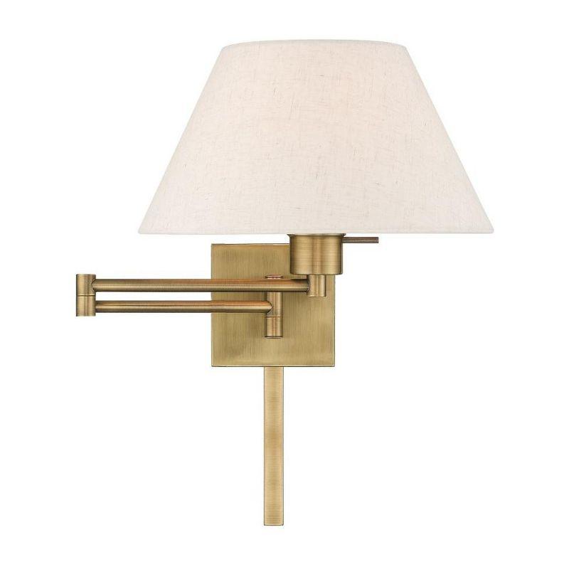 Livex Lighting 1 - Light Wall Light in  Antique Brass