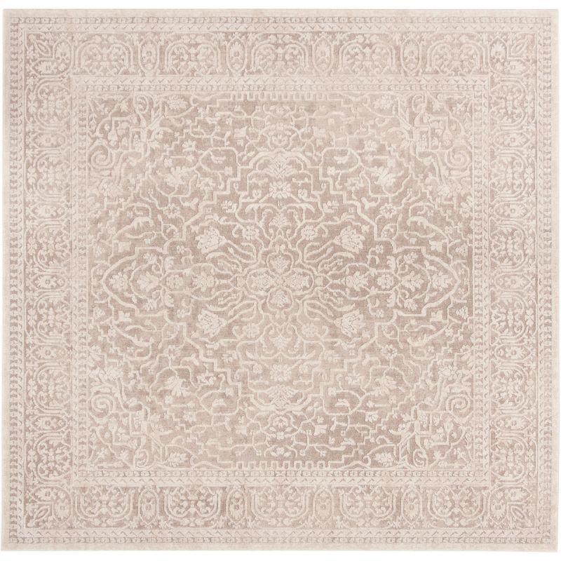 Reflection RFT670 Power Loomed Indoor Area Rug - 8'x8' - Beige/Cream - Safavieh