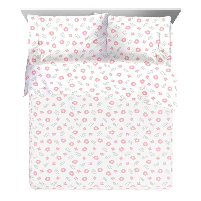 Saturday Park Cutout Floral 100% Organic Cotton Sheet Set