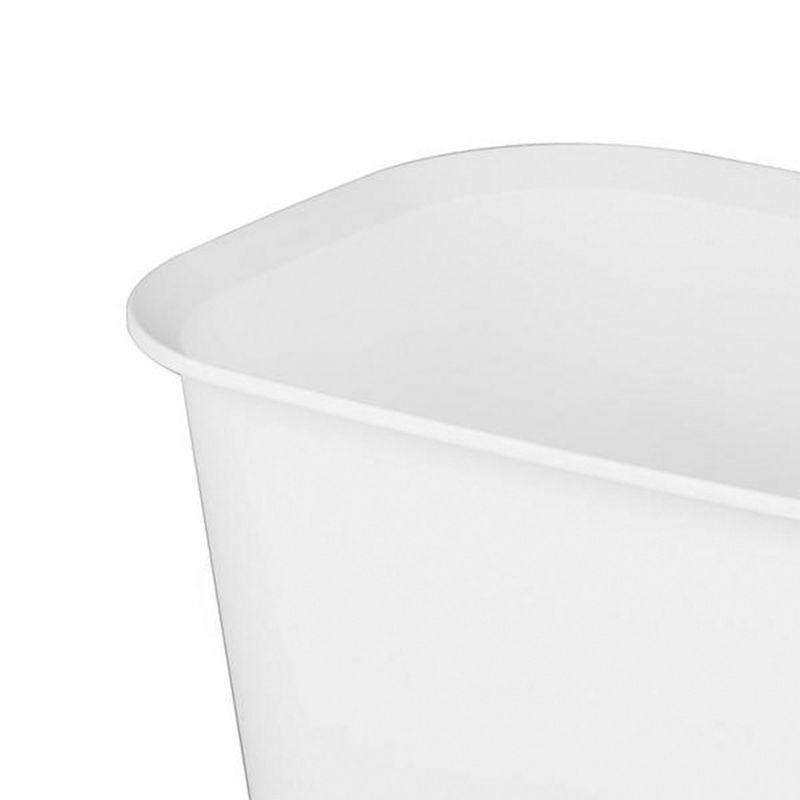 Sterilite Rectangular Wastebasket Open Top Trash Bin, 6 Pack