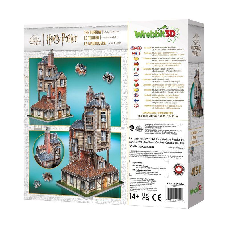 Harry Potter The Burrow - Weasley Family Home 3D Puzzle 415pc