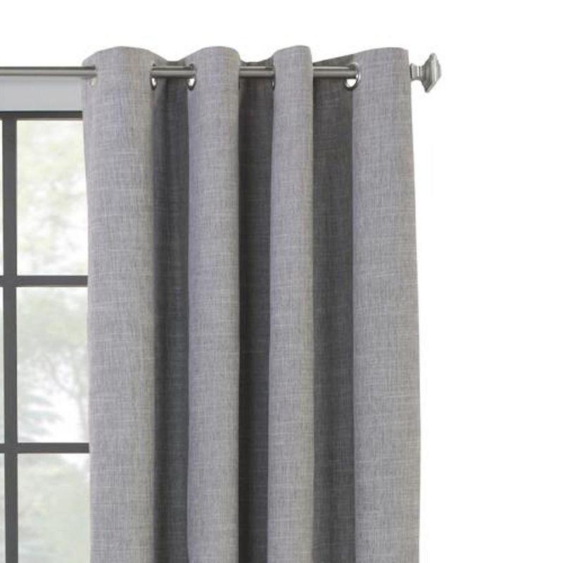 Commonwealth Maya Grommet Curtain Panel Window Dressing - 52"x63", Grey
