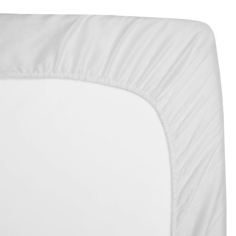 TL Care Mini Crib Size Waterproof Fitted Quilted Mattress Pad Portable Cover