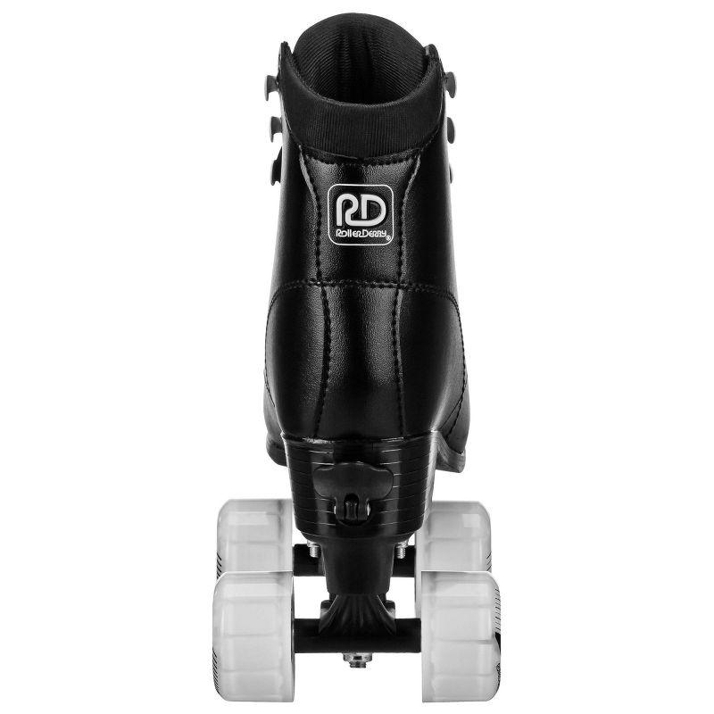 Roller Derby Youth Adult Custom Fit Quad Roller Skates - Black 7-10