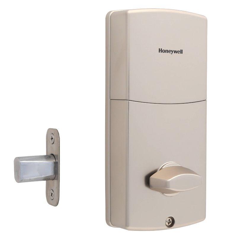 Honeywell Digital Deadbolt Door Lock with Electronic Keypad - Matte Silver: Battery Operated, Metal, Includes 2 Keys