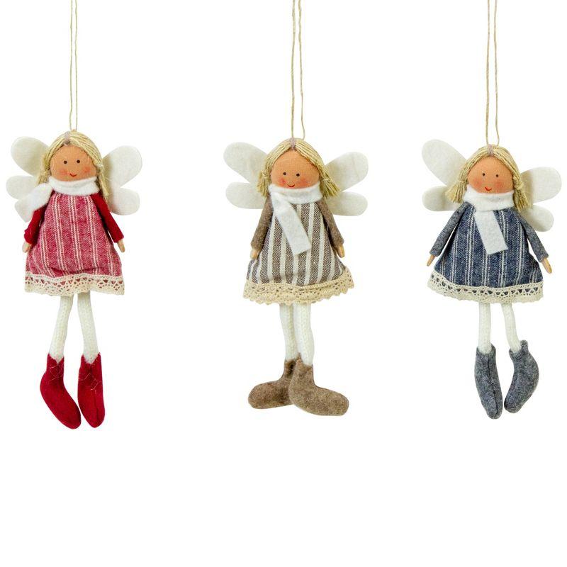 Hanging Angel Doll Christmas Ornament (Set of 3)