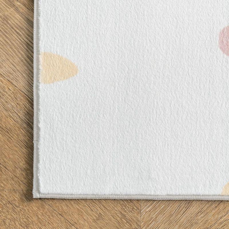 Nuloom Calla Polka Dot 5x8 Indoor Area Rug for Living Room Bedroom Dining Room Nursery Kitchen, Multicolor/Ivory