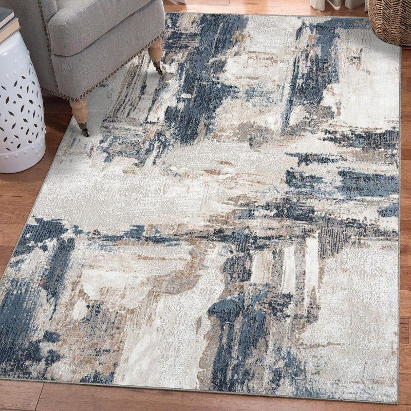 Luxe Weavers Distressed Abstract Area Rug