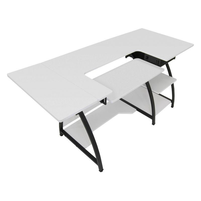 Comet Plus Hobby/Office/Sewing Desk: Adjustable for Crafts, Foldable Design - Sew Ready