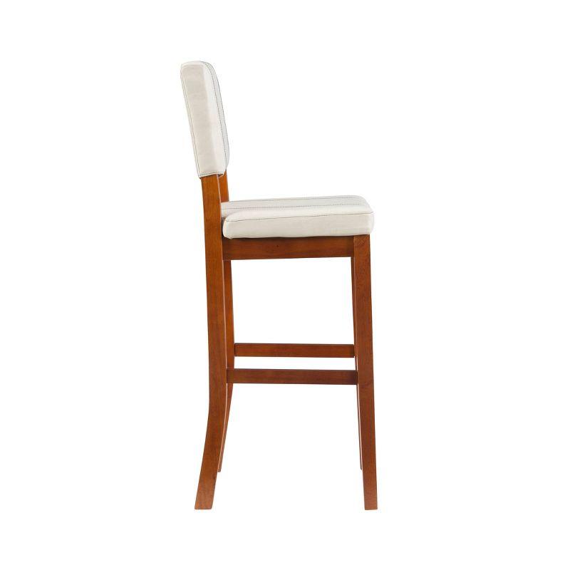 Milano Padded Barstool Upholstered Seat & Back - Linon