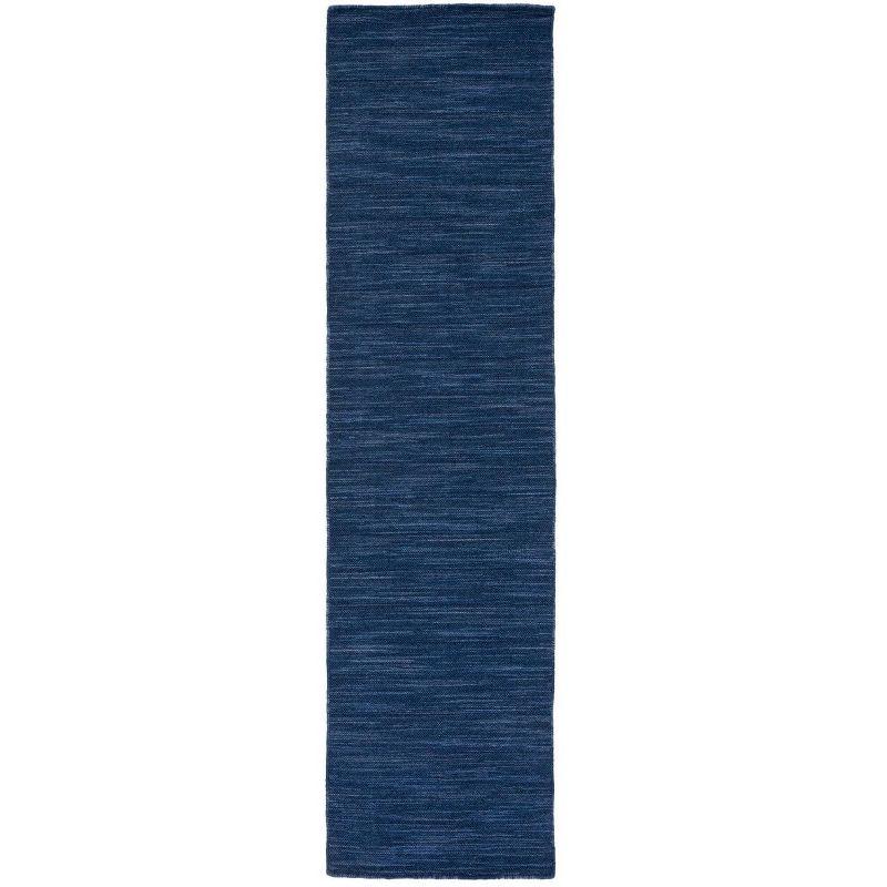 Kilim KLM125 Hand Woven Runner Rug - Navy/Blue - 2'3"x9' - Safavieh