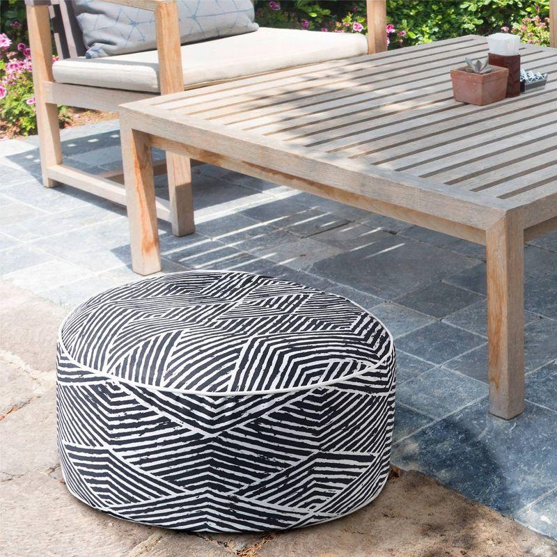 Costa Portable Water Repellent Inflatable Round/Cube Ottoman