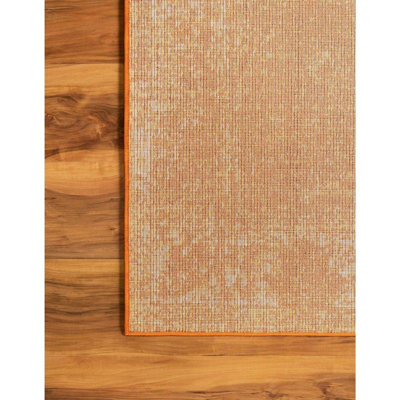 Casino Sofia 9' x 12' Rectangular Orange Indoor Area Rug