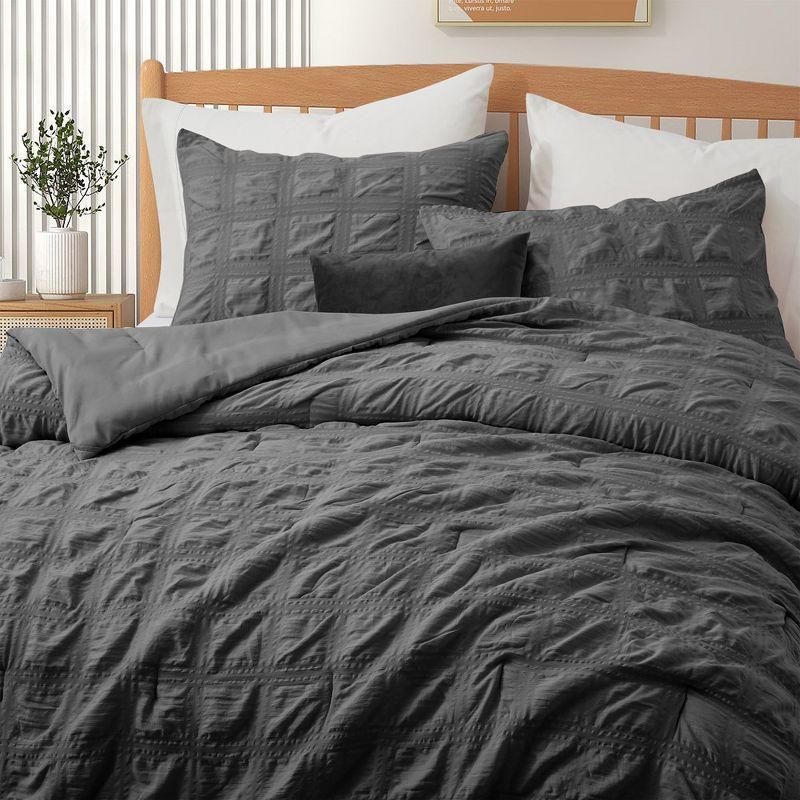 Peace Nest 3 Piece Crinkle Textured Comforter Set