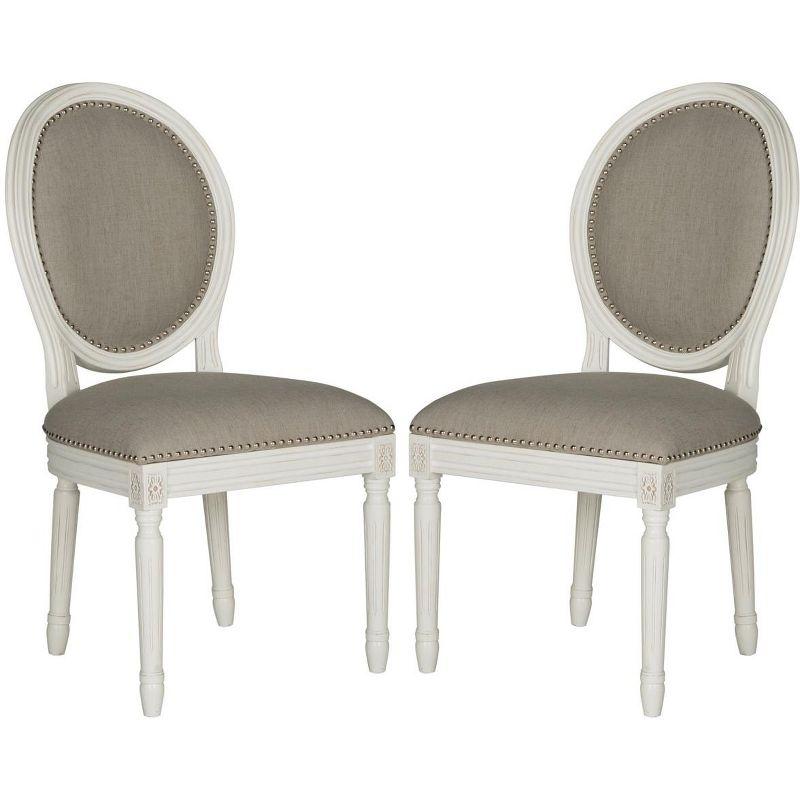 Holloway 19''H French Brasserie Oval Side Chair (Set of 2)  - Safavieh