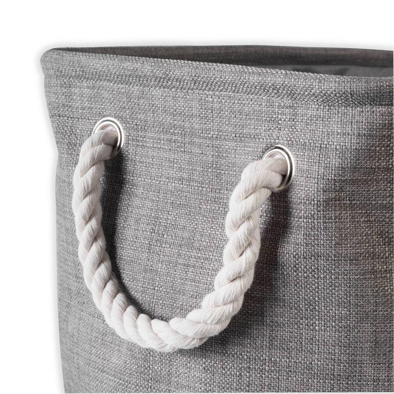 16" x 10" x 12" Medium Polyester Variegated Rectangle Storage Bin Gray - Design Imports: Decorative Storage, No Assembly