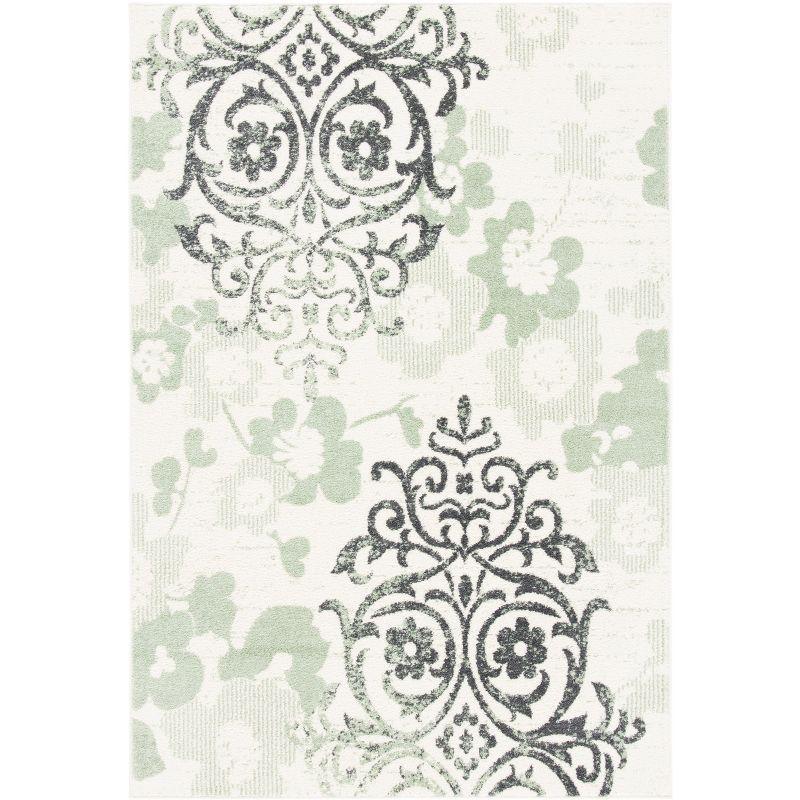 Adirondack ADR114 Machine Made Indoor Area Rug - Ivory/Green - 6'x9' - Safavieh