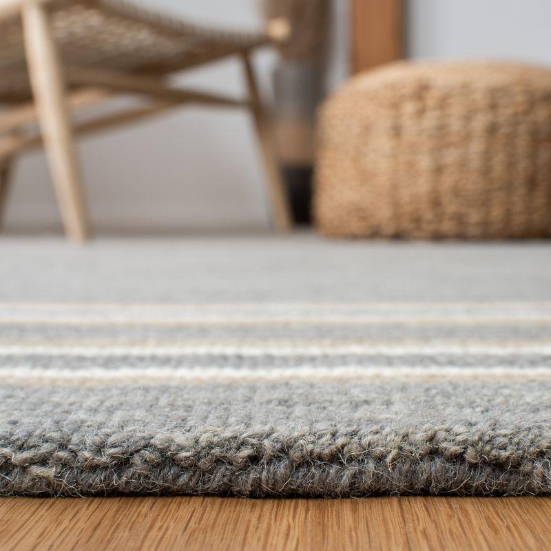 Metro MET603 Hand Tufted Indoor Area Rug - Grey/Brown - 6'x9' - Safavieh