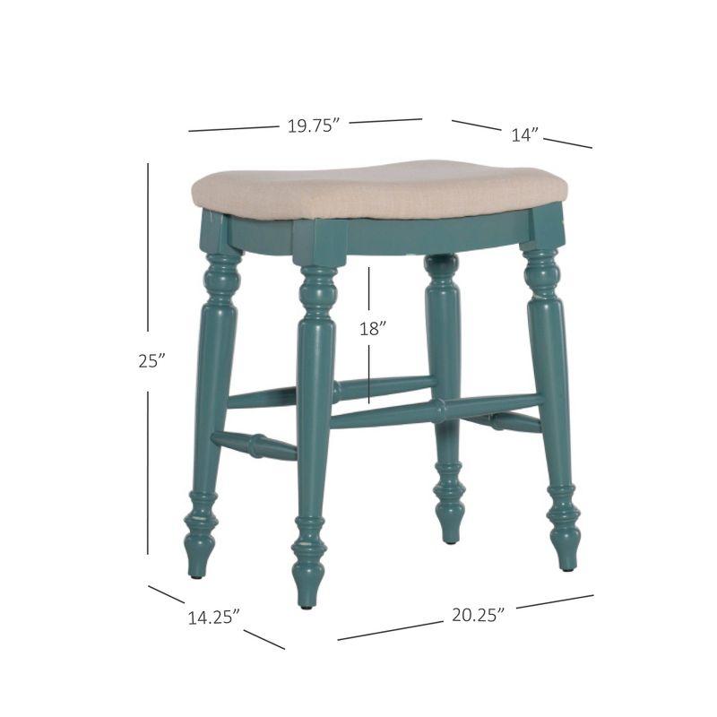 Jordyn Backless Upholstered Wood Counter & Bar Stool